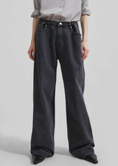 Hayla Denim Pants Grey Wash - Women