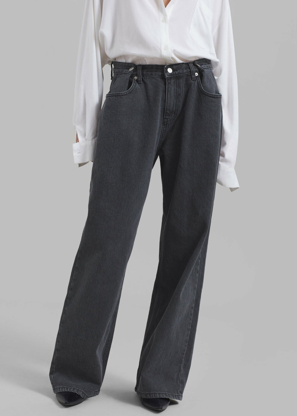 Hayla Denim Pants Grey Wash - Women