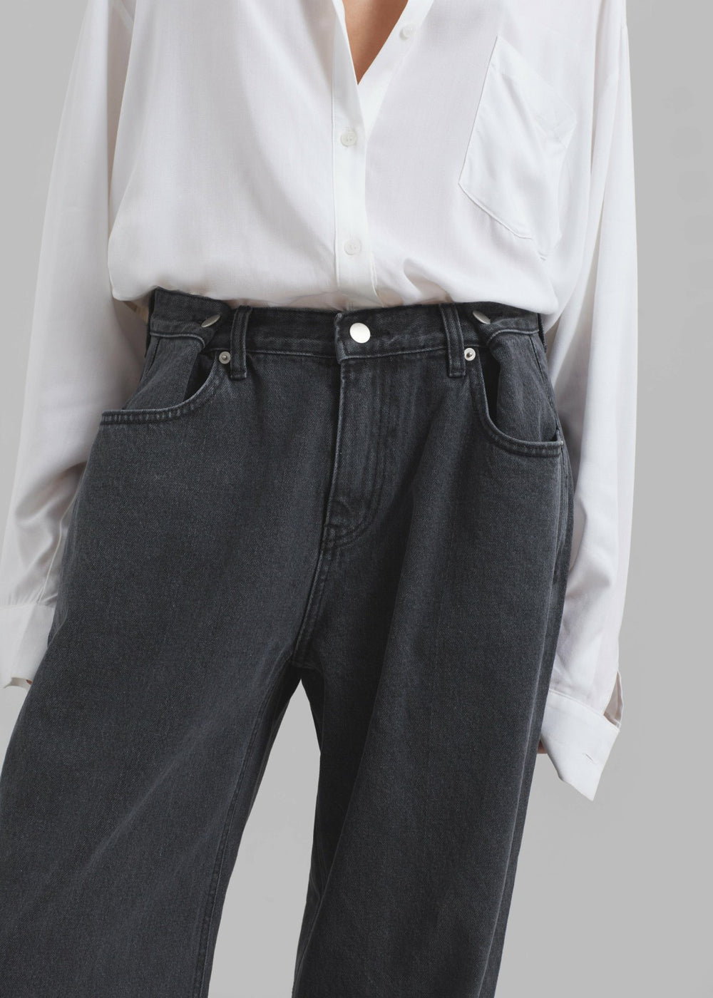 Hayla Denim Pants Grey Wash - Women