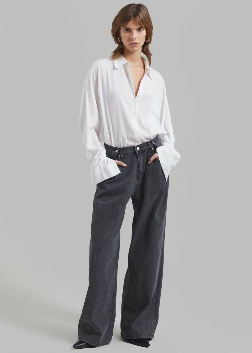 Hayla Denim Pants Grey Wash - Women