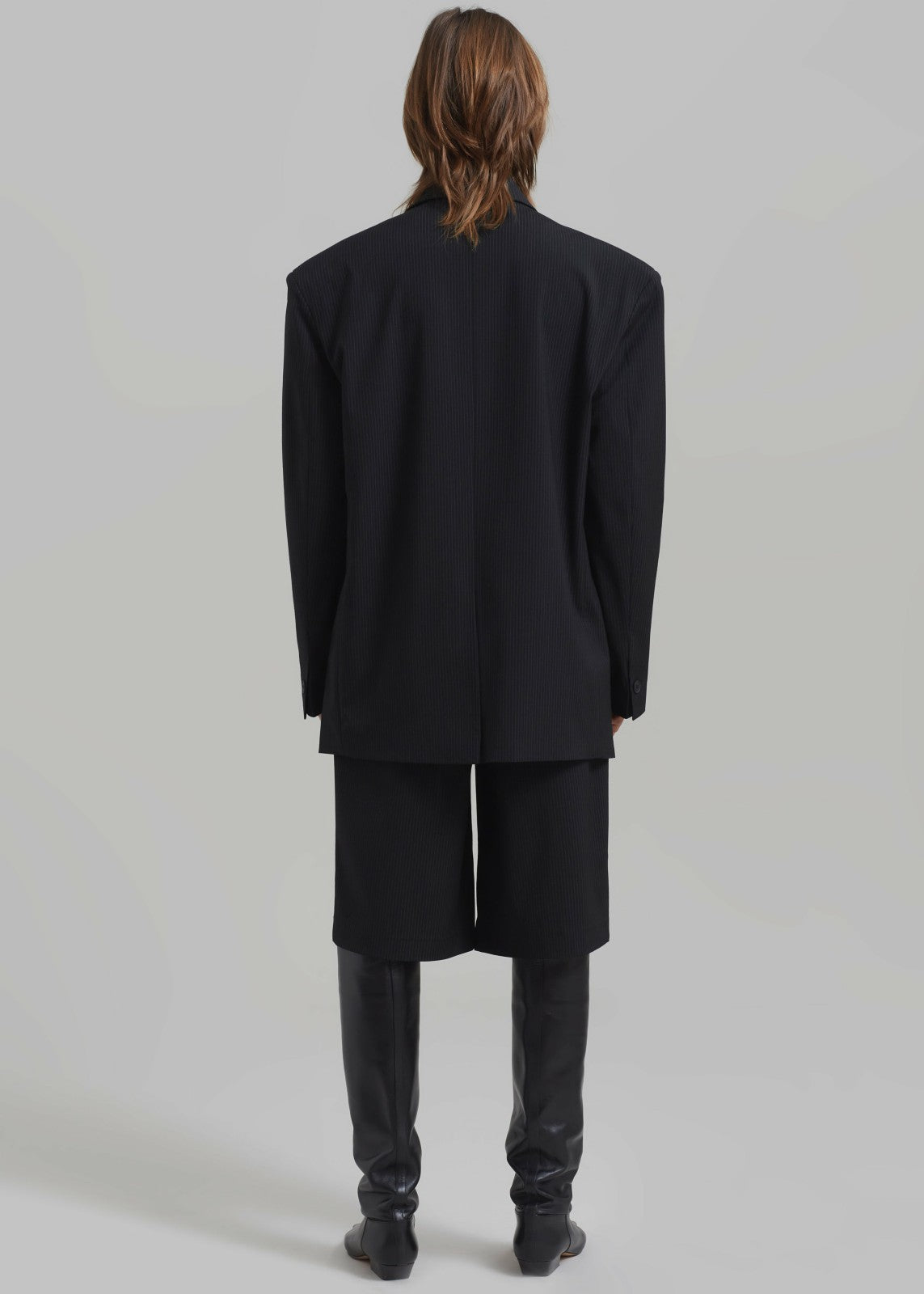 Wilma Blazer Black Pinstripe - Women
