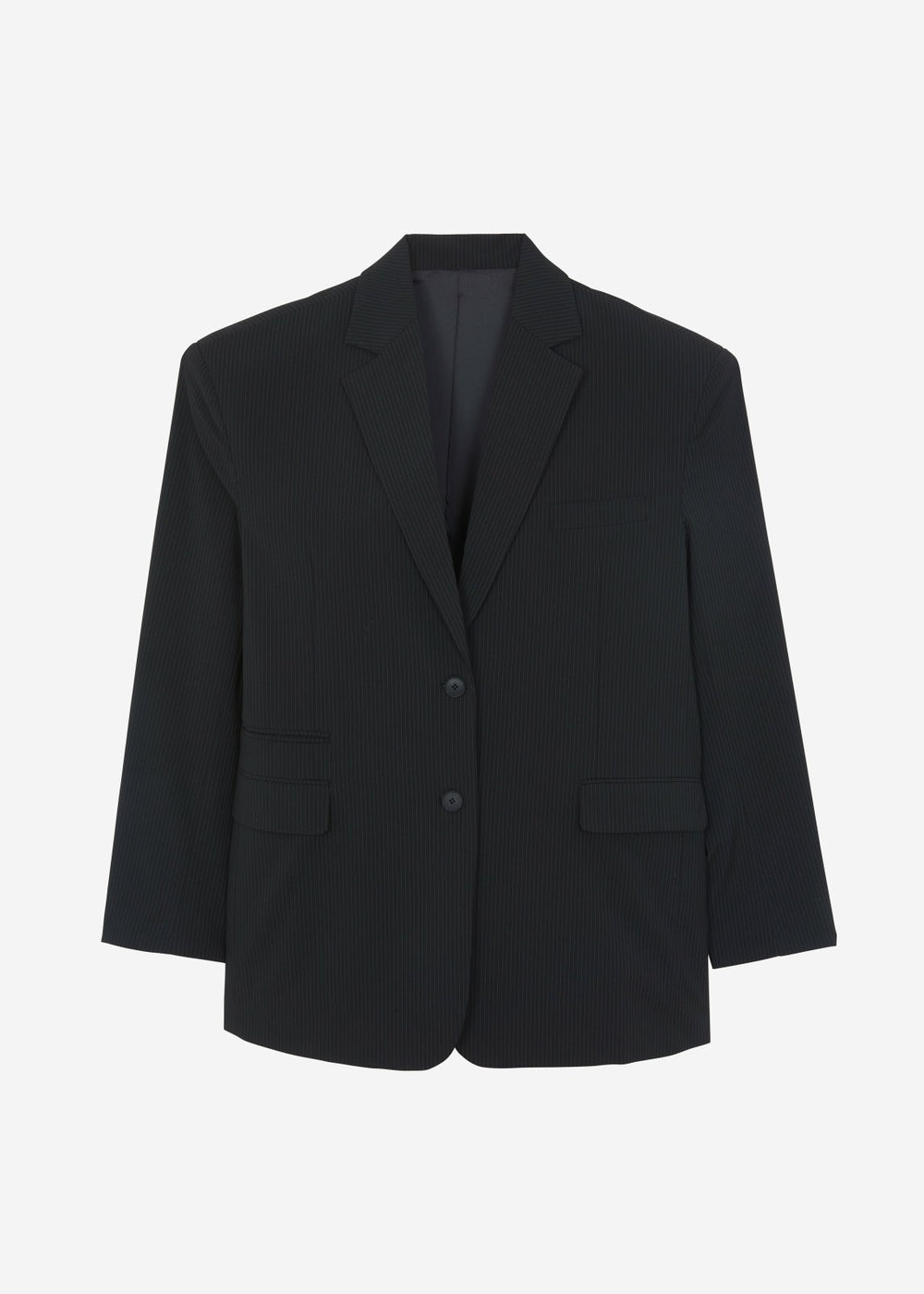 Wilma Blazer Black Pinstripe - Women