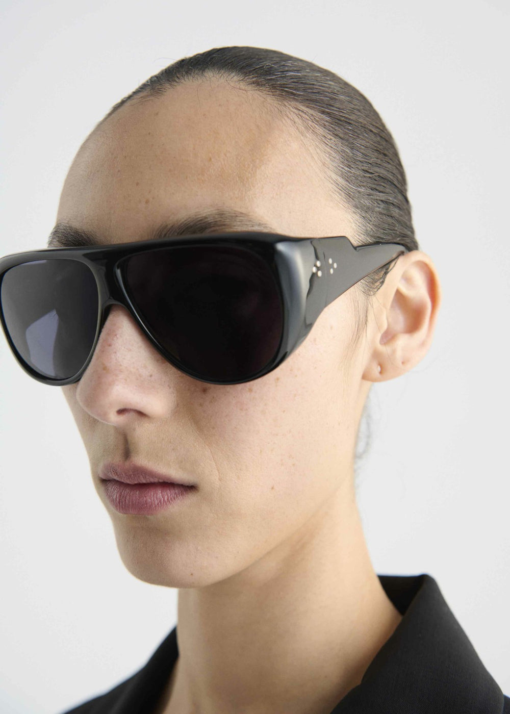 Port Tanger Gambia Sunglasses Black Acetate/Black Lens - Men/Women