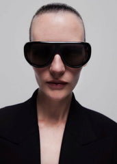 Port Tanger Gambia Sunglasses Black Acetate/Black Lens - Men/Women