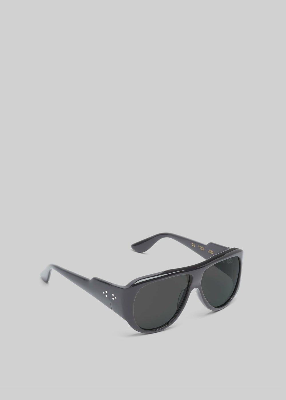 Port Tanger Gambia Sunglasses Black Acetate/Black Lens - Men/Women