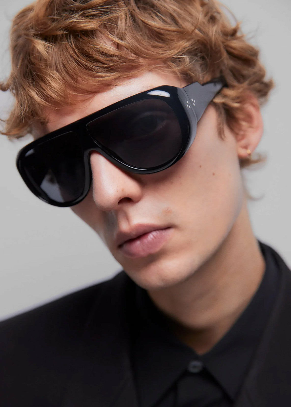 Port Tanger Gambia Sunglasses Black Acetate/Black Lens - Men/Women