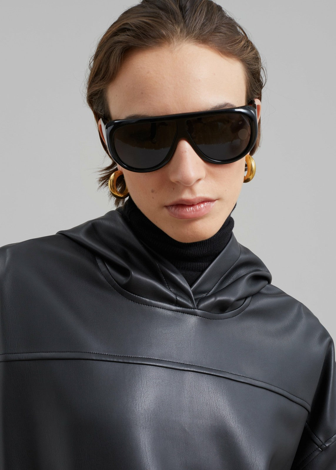 Port Tanger Gambia Sunglasses Black Acetate/Black Lens - Men/Women