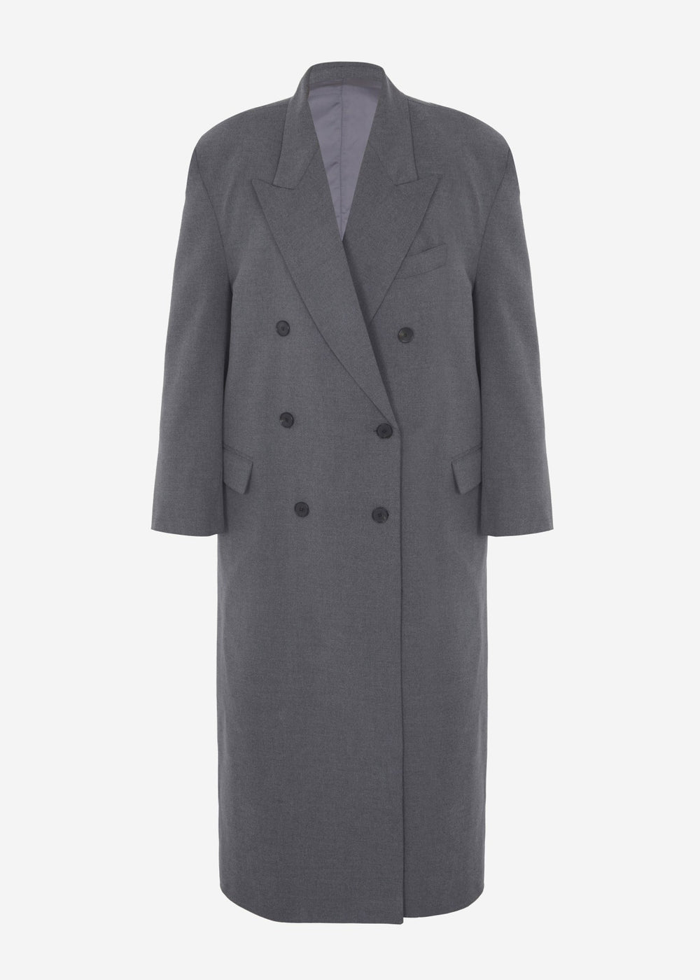 Delphina Long Coat Grey - Women