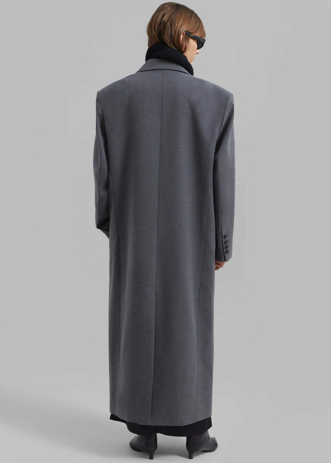 Delphina Long Coat Grey - Women