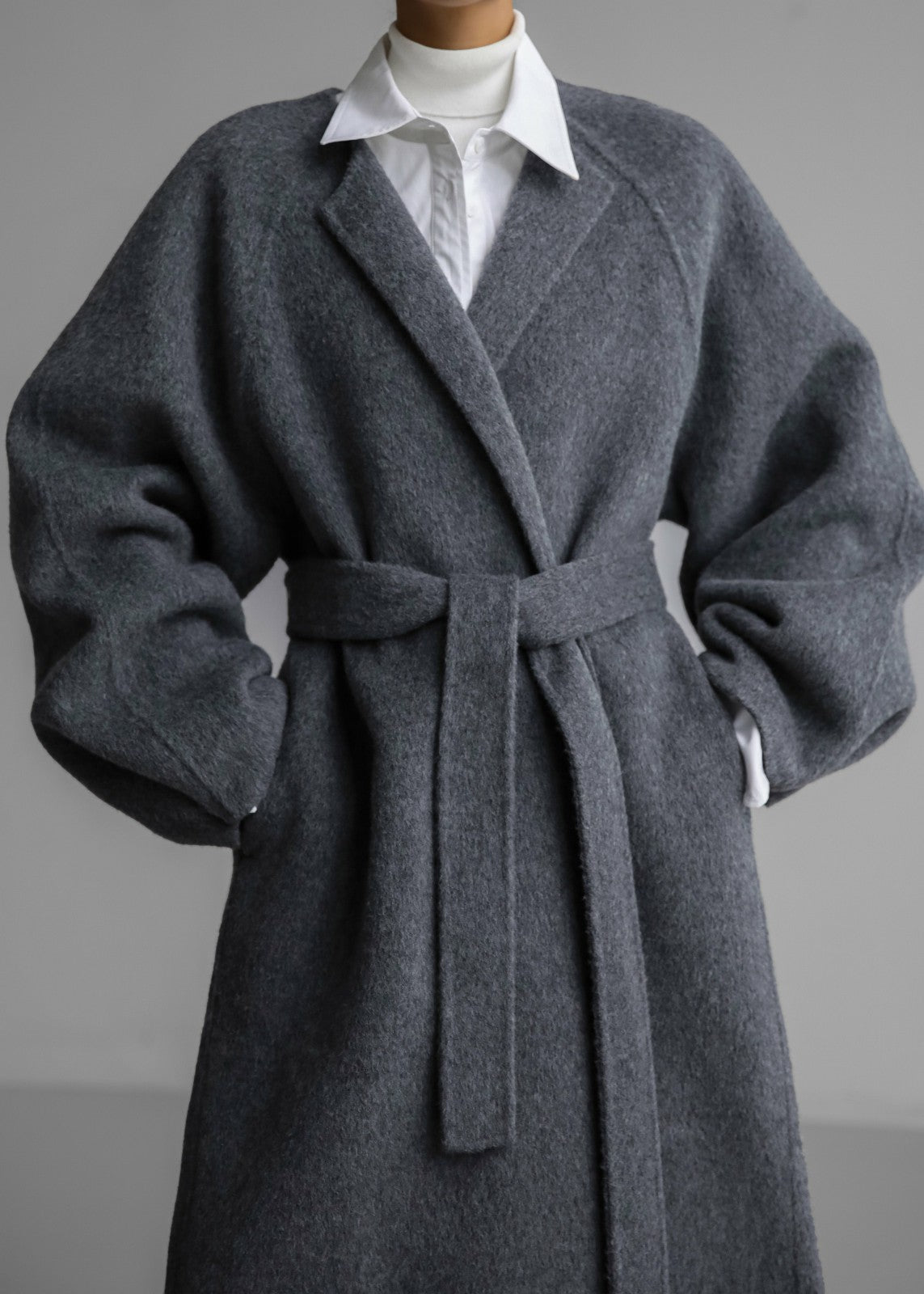 Leon Wool Coat Grey - Women