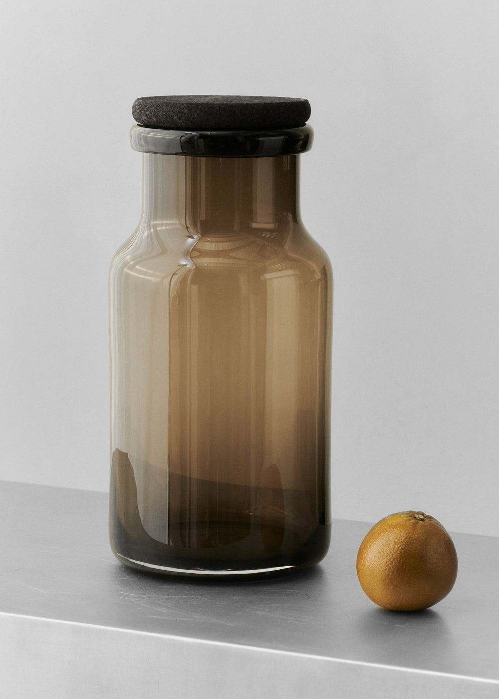 Louise Roe Vigga Glass Container Smoke - Lifestyle