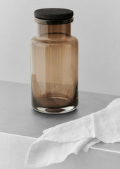 Louise Roe Vigga Glass Container Smoke - Lifestyle