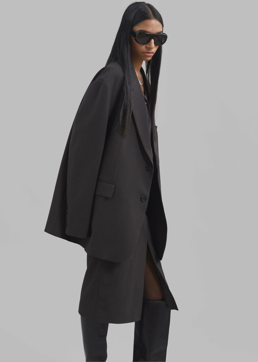 Brooklyn Blazer Charcoal - Women