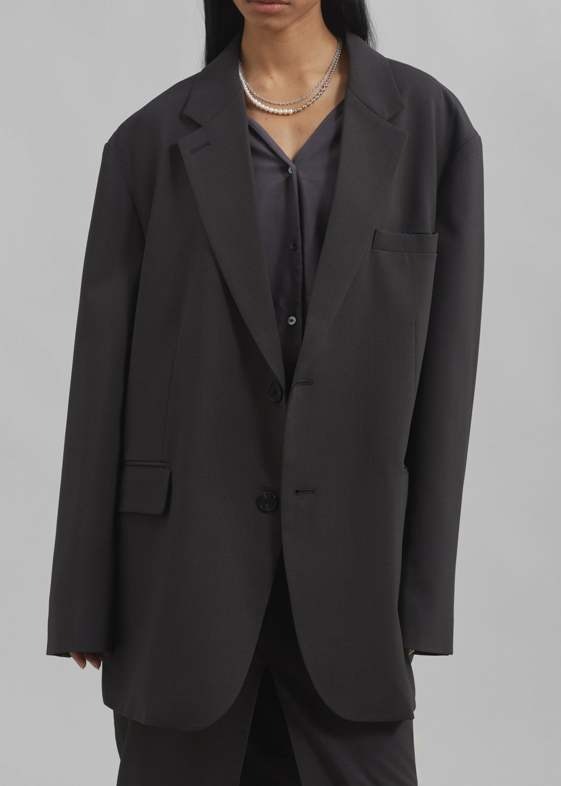 Brooklyn Blazer Charcoal - Women