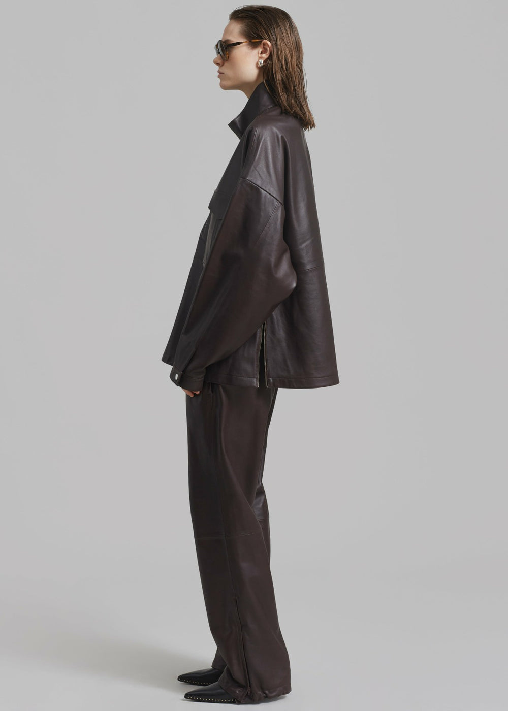 Kevin Leather Trousers Brown - Men/Women
