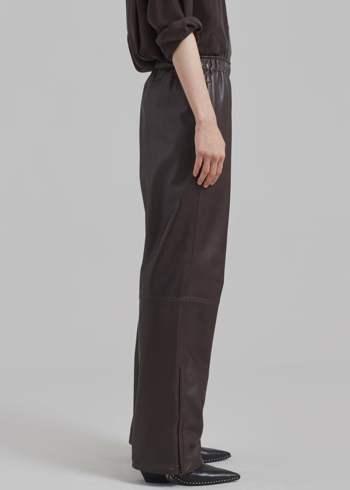 Kevin Leather Trousers Brown - Men/Women