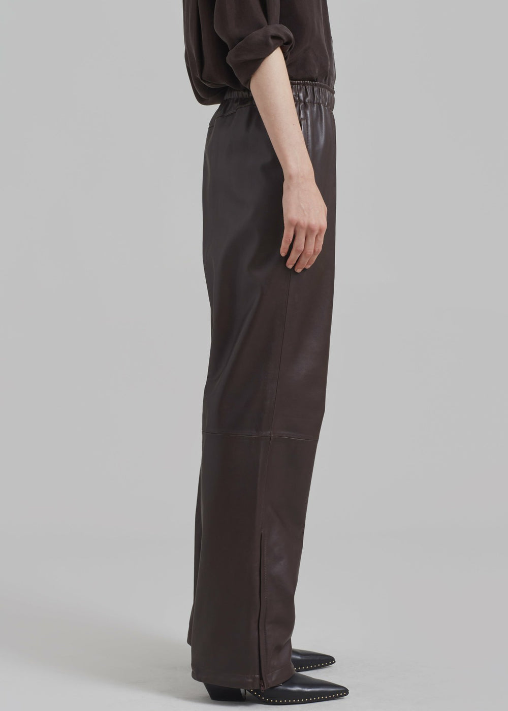 Kevin Leather Trousers Brown - Men/Women