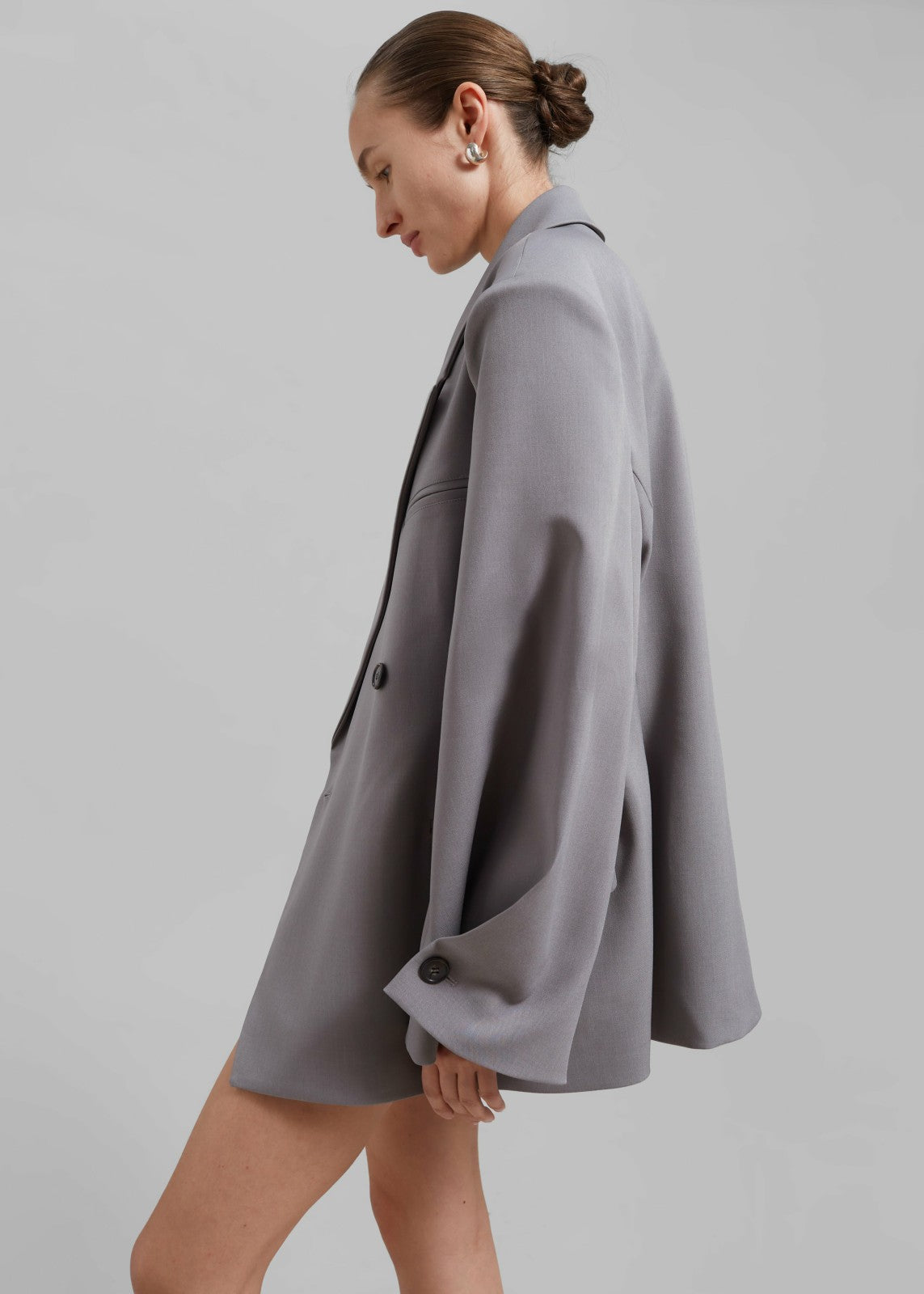 Pia Boxy Blazer Grey - Women