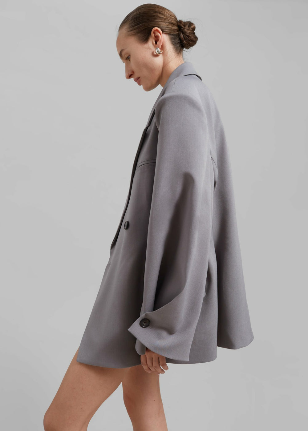 Pia Boxy Blazer Grey - Women