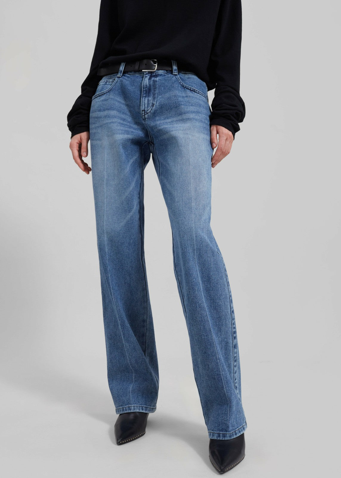 Montrose Straight Leg Jeans Blue Wash - Women