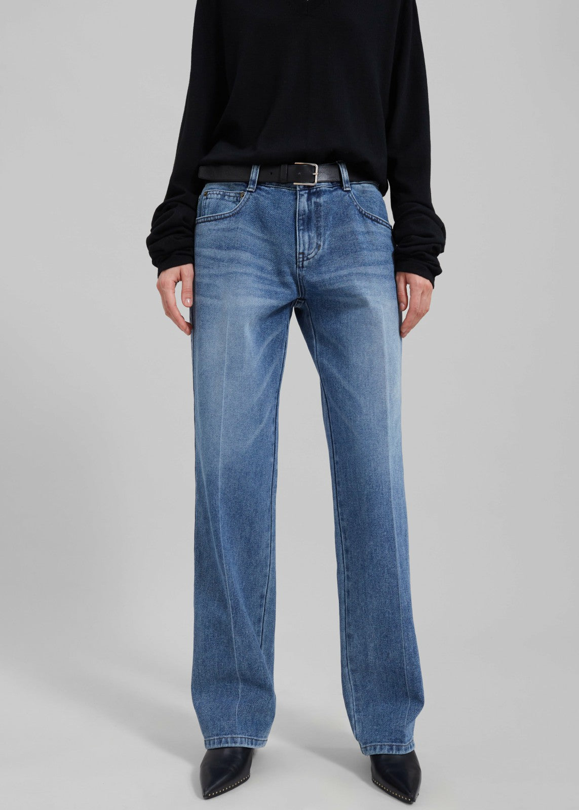 Montrose Straight Leg Jeans Blue Wash - Women