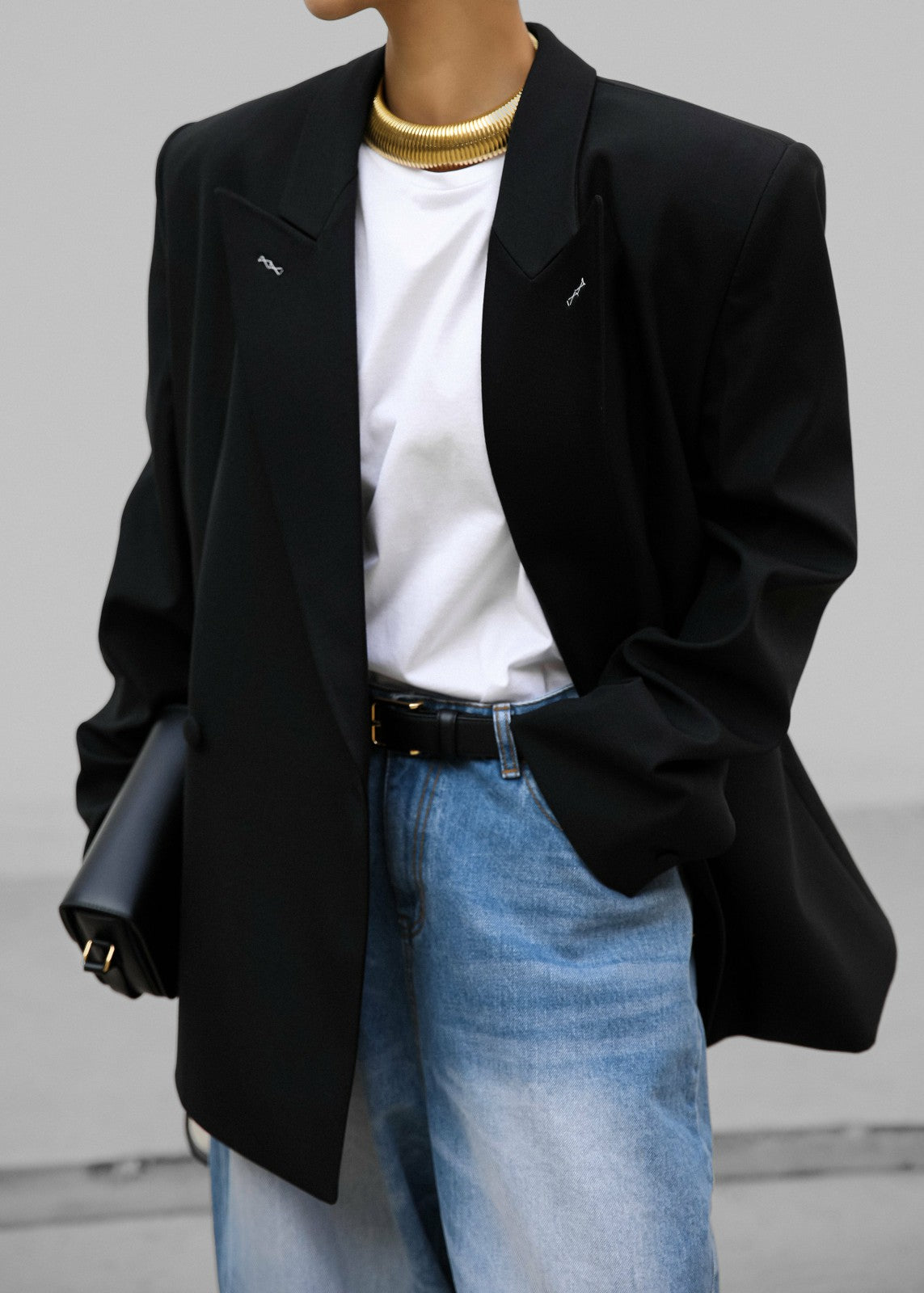 Cheyenne Padded Blazer Black - Women