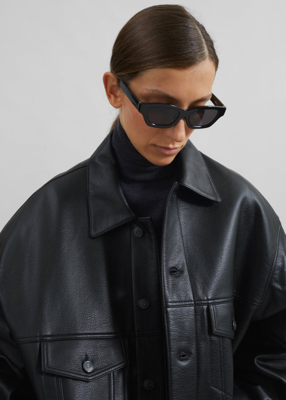 Conan Faux Leather Jacket Black - Men/Women
