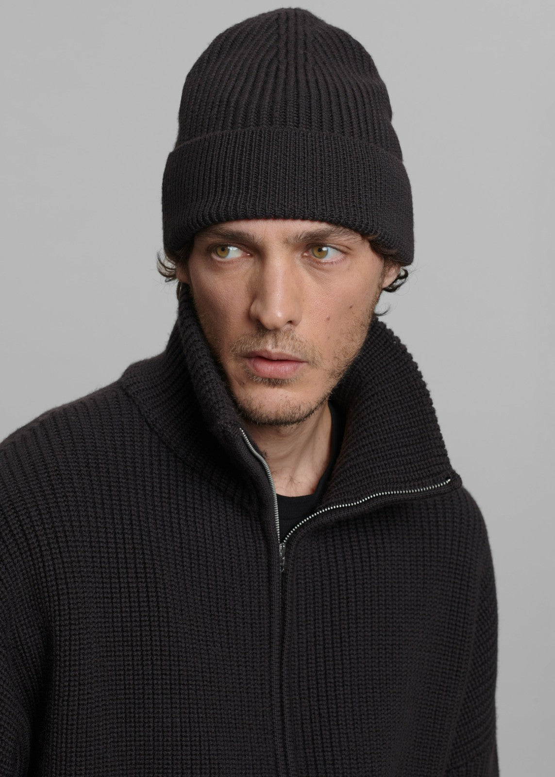Amo Wool Beanie Dark Plum - Men