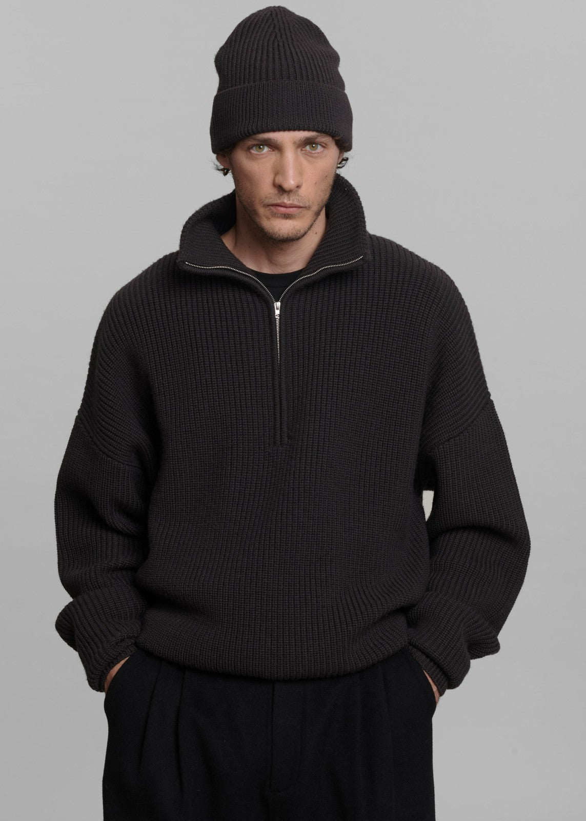 Amo Wool Beanie Dark Plum - Men