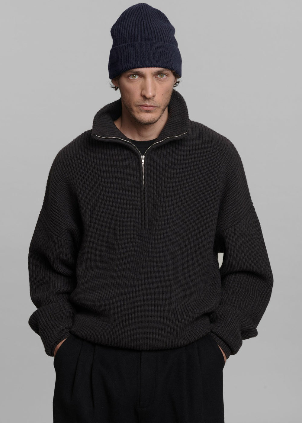 Amo Wool Beanie Navy - Men