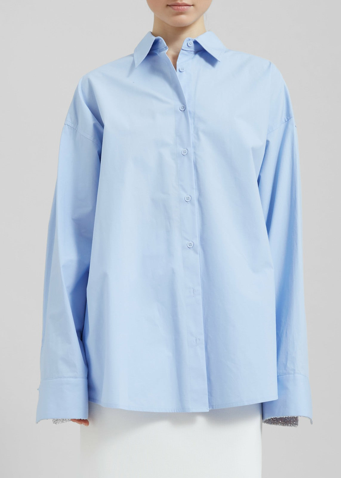 Aniston Button Up Shirt Sky - Women