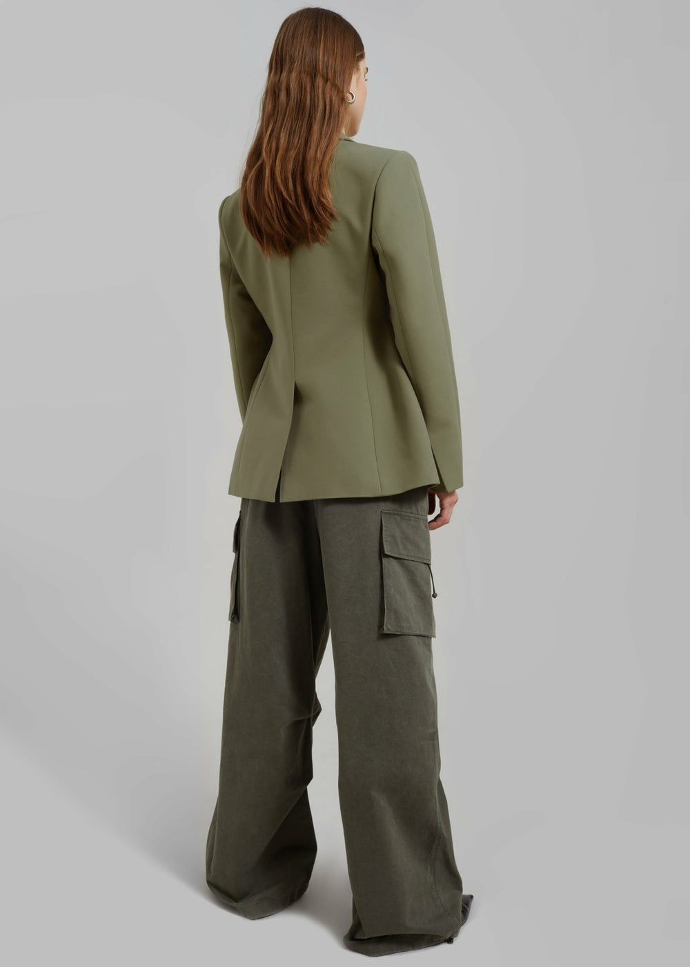 Colette Hourglass Blazer Khaki - Women
