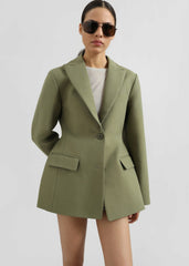Colette Hourglass Blazer Khaki - Women