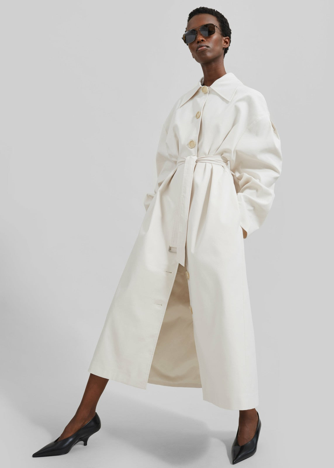 Callyn Trench Coat Light Beige - Women