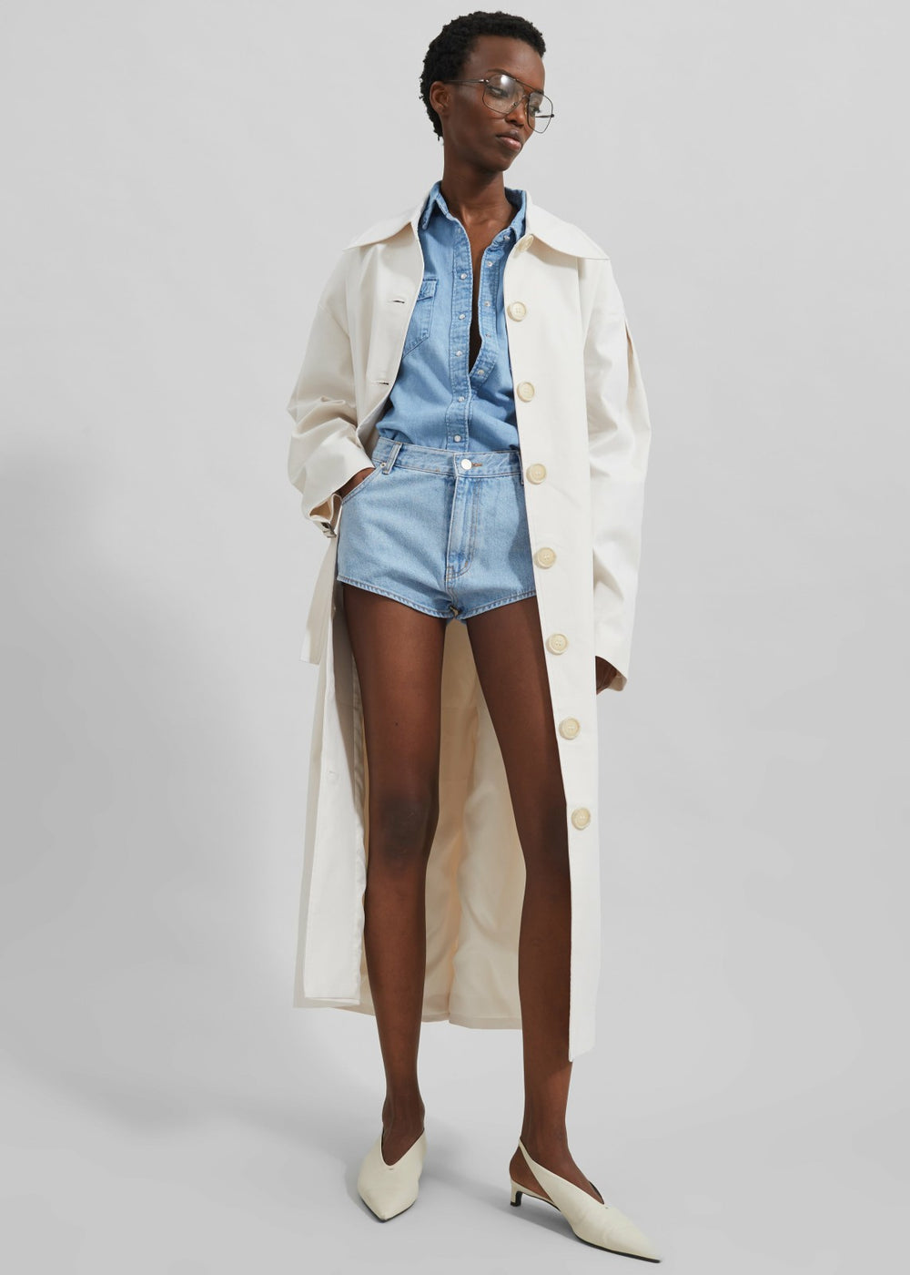 Callyn Trench Coat Light Beige - Women