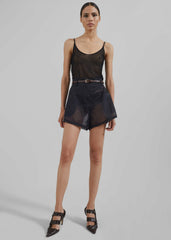 Lise Sheer Shorts Black - Women