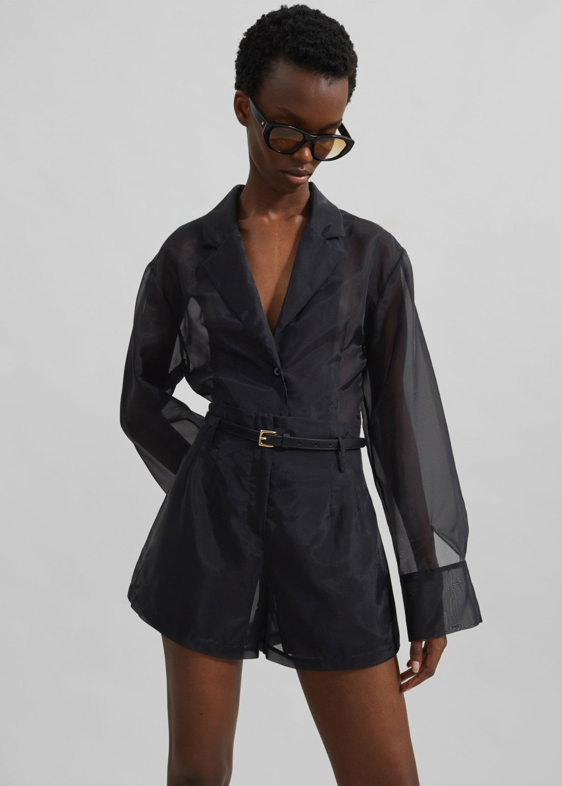 Lise Sheer Shorts Black - Women