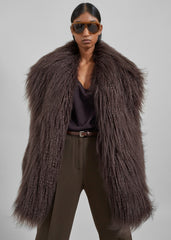 Miley Faux Fur Jacket Brown - Women