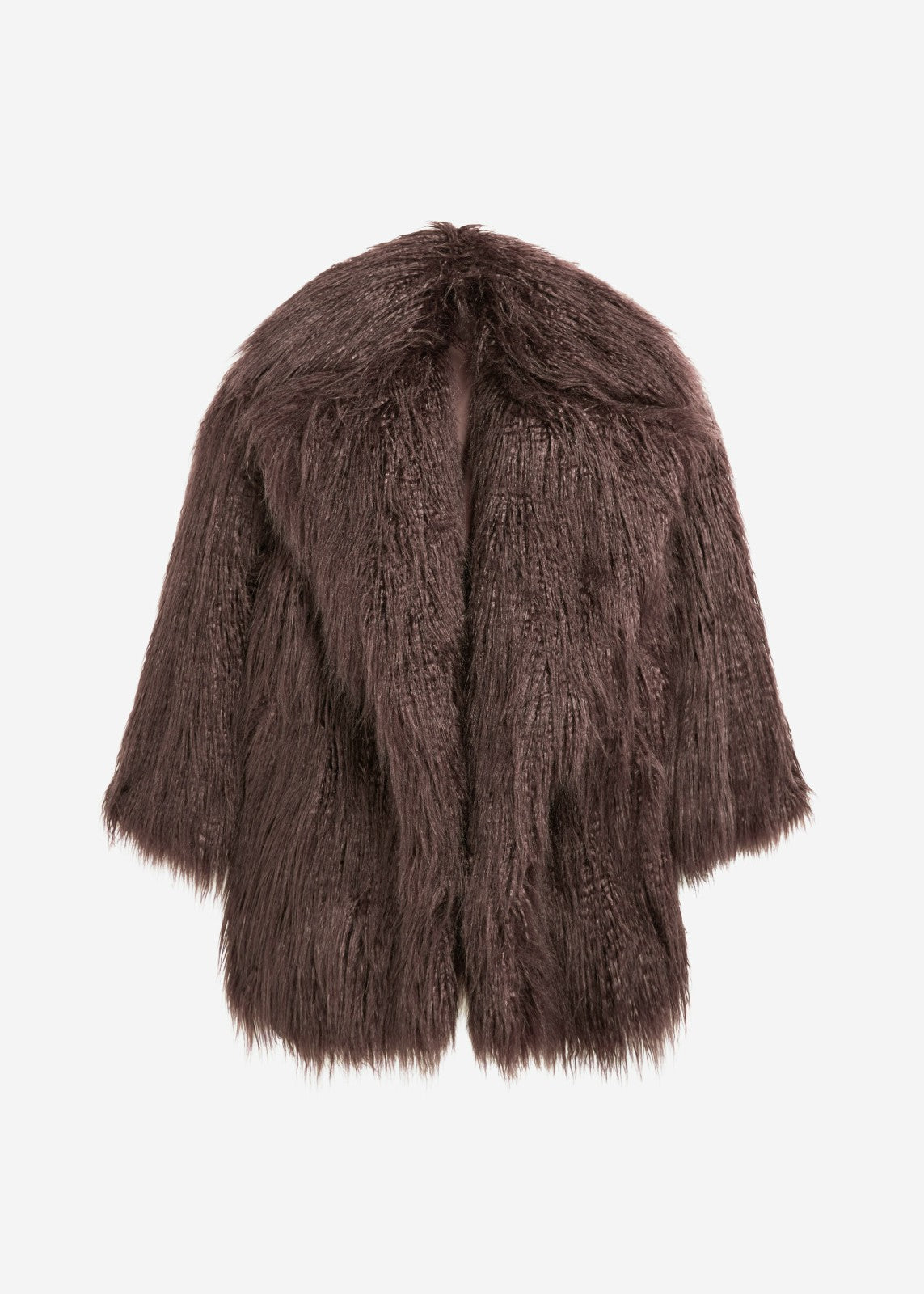 Miley Faux Fur Jacket Brown - Women