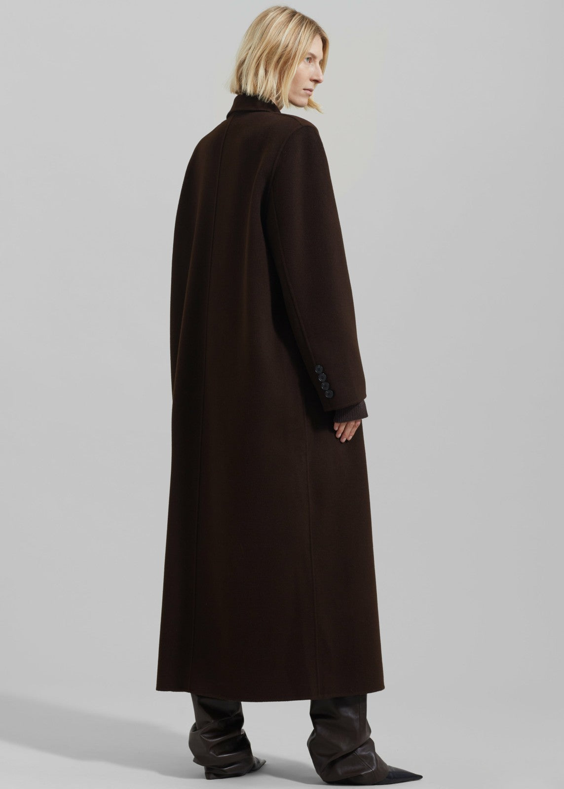 Gaia Double Breasted Coat Brown - Women