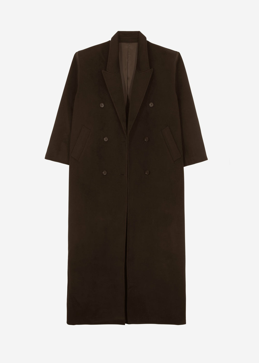 Gaia Double Breasted Coat Brown - Women