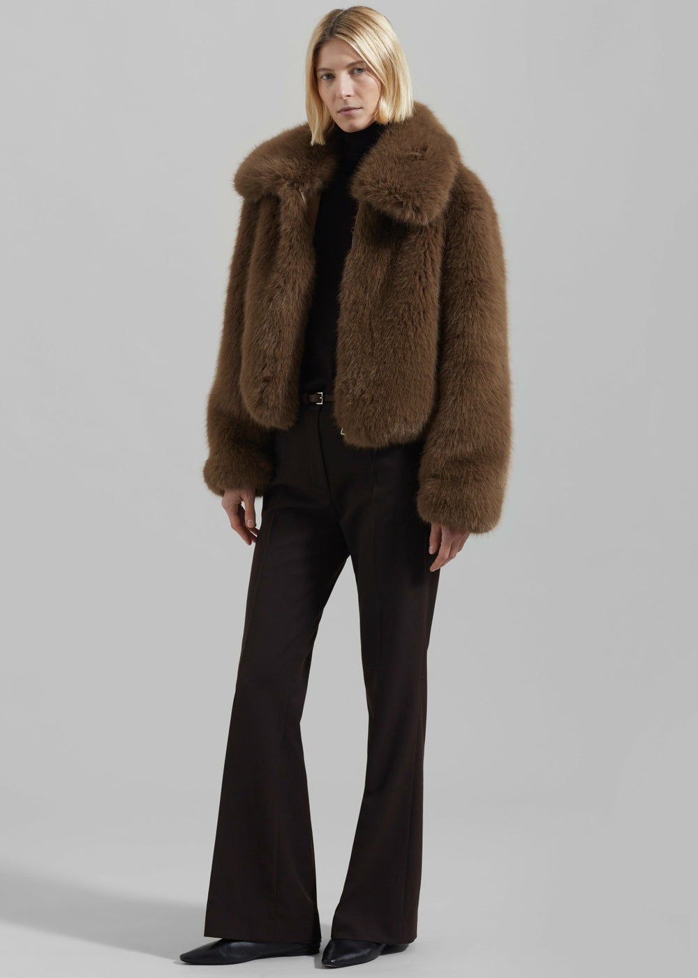 Hope Faux Fur Jacket Camel - Women