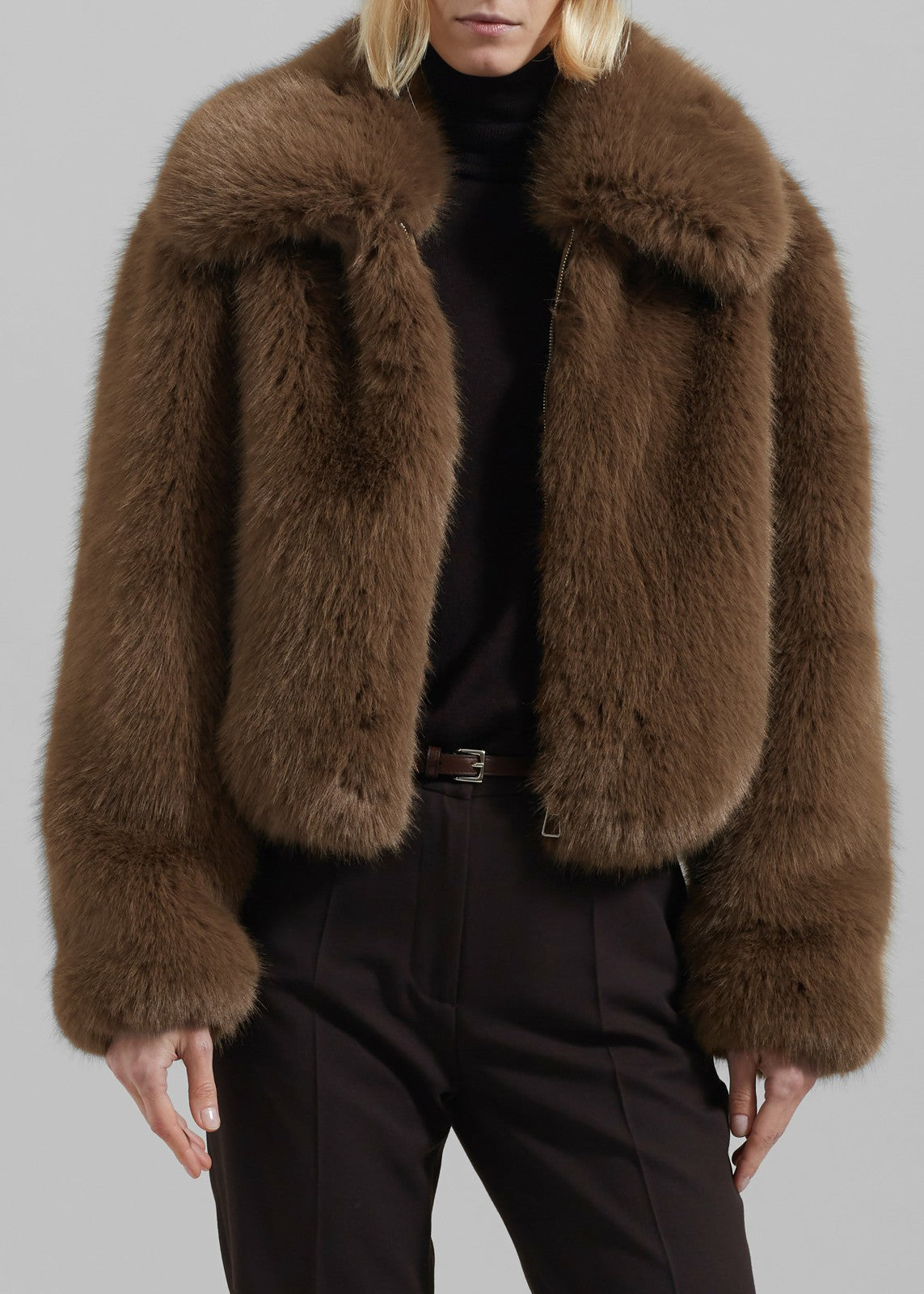 Hope Faux Fur Jacket Camel - Women