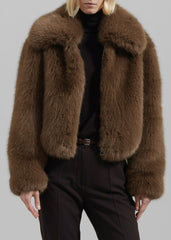 Hope Faux Fur Jacket Camel - Women