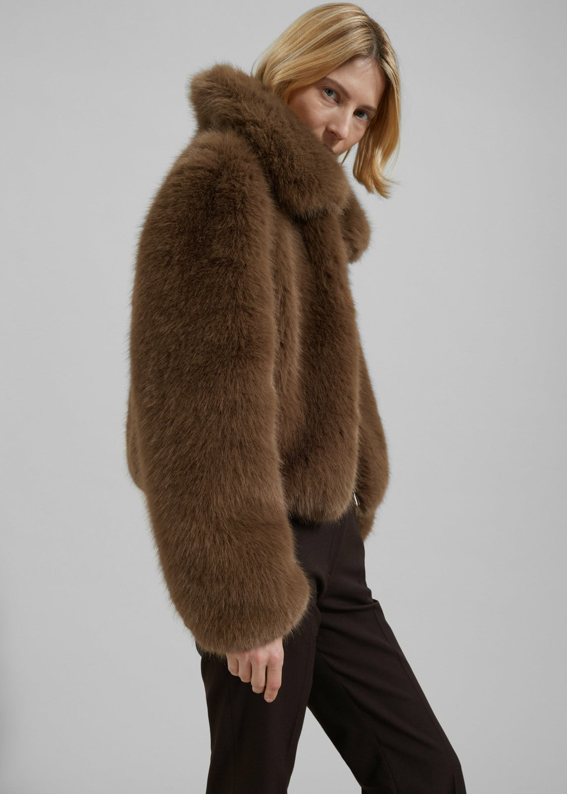 Hope Faux Fur Jacket Camel - Women