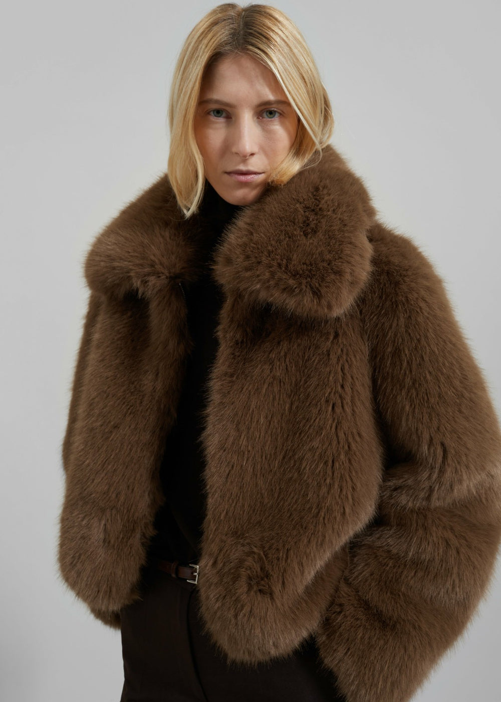 Hope Faux Fur Jacket Camel - Women