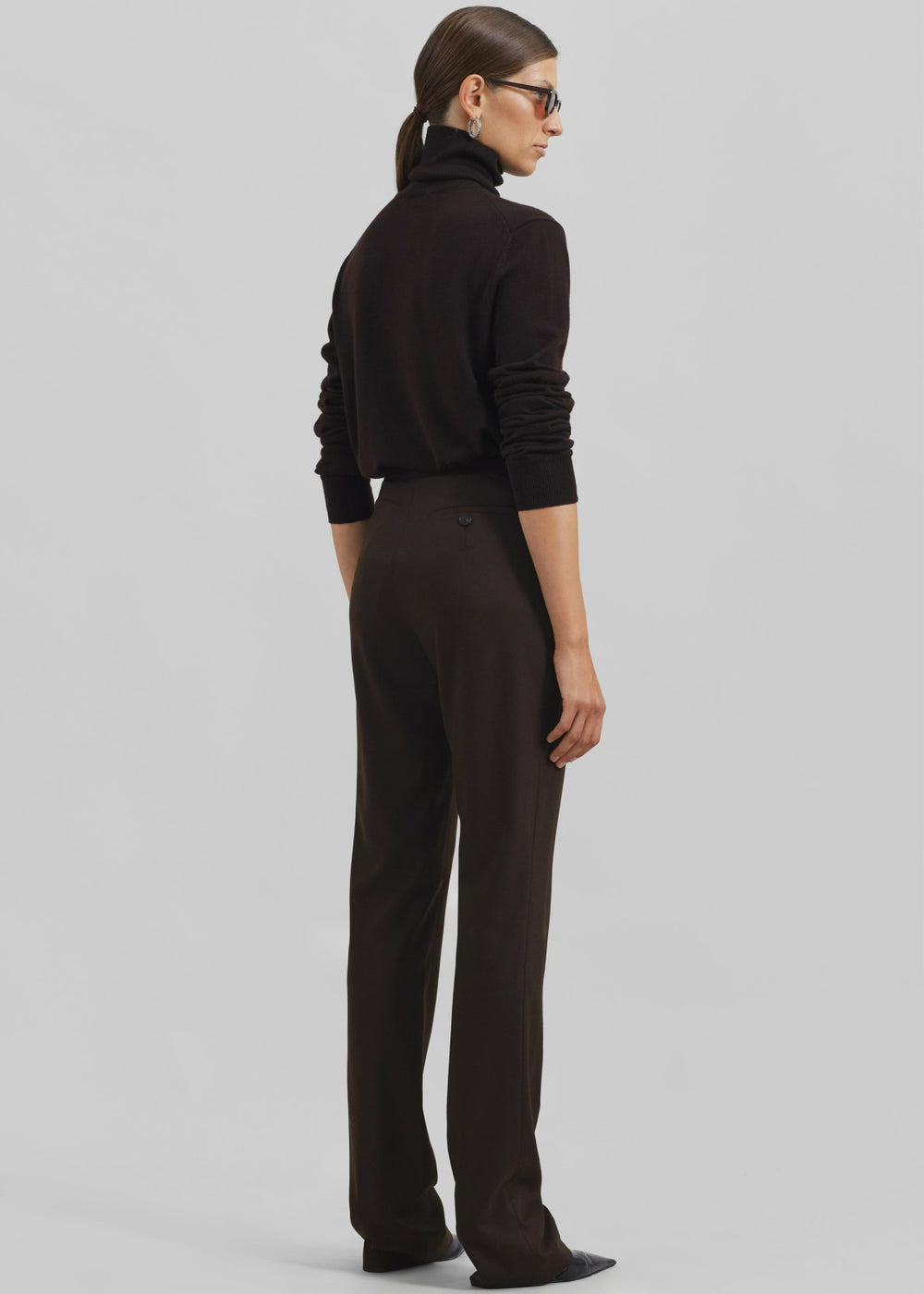 Morrison Long Trousers Brown - Women
