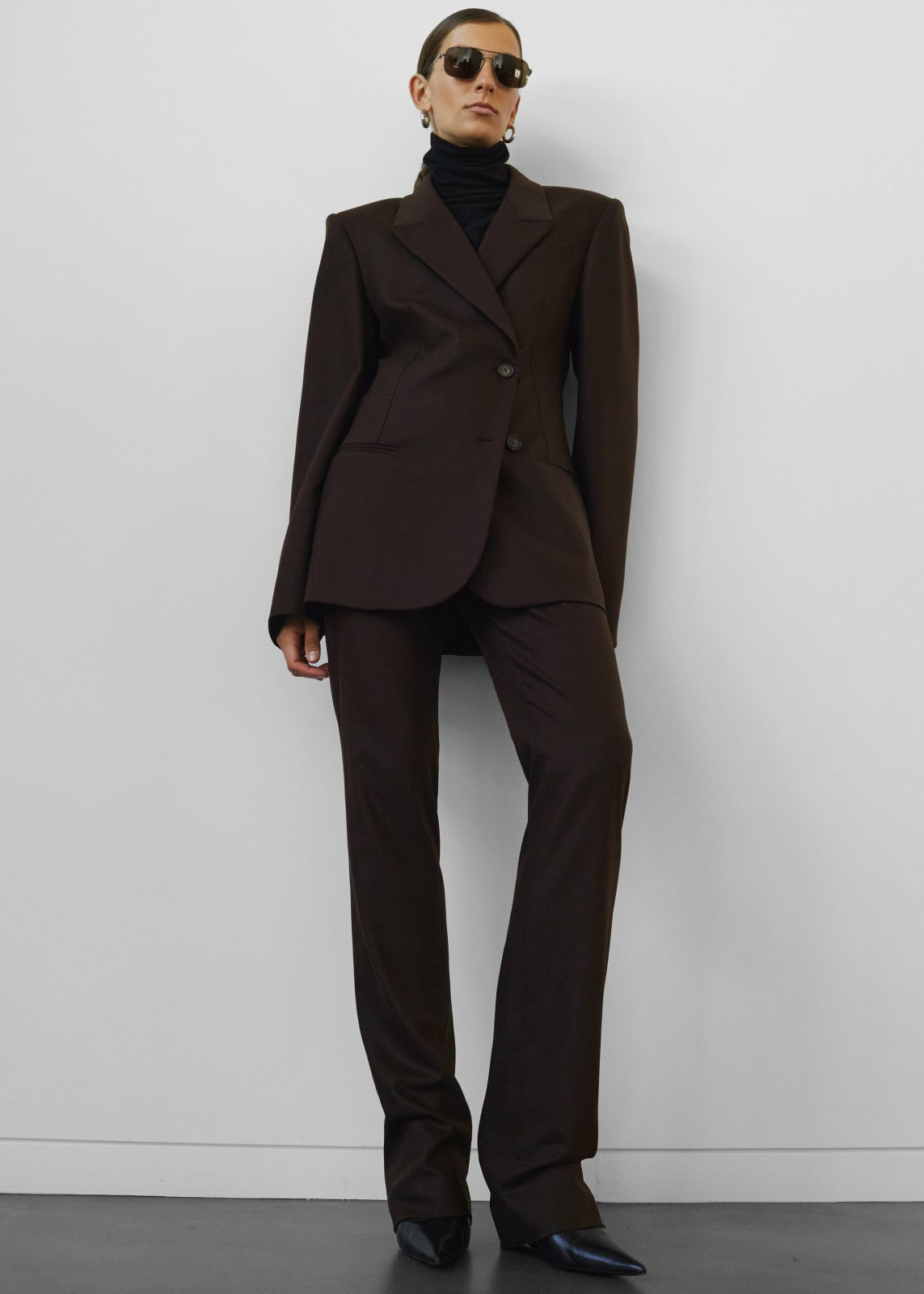 Morrison Long Trousers Brown - Women