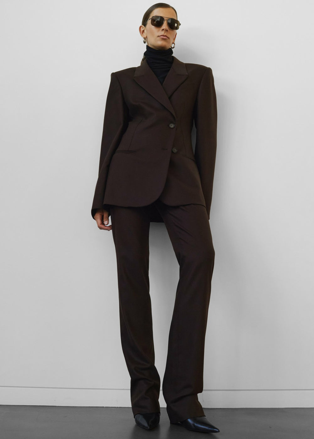 Morrison Long Trousers Brown - Women