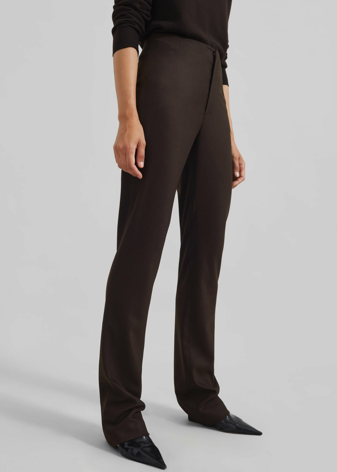 Morrison Long Trousers Brown - Women